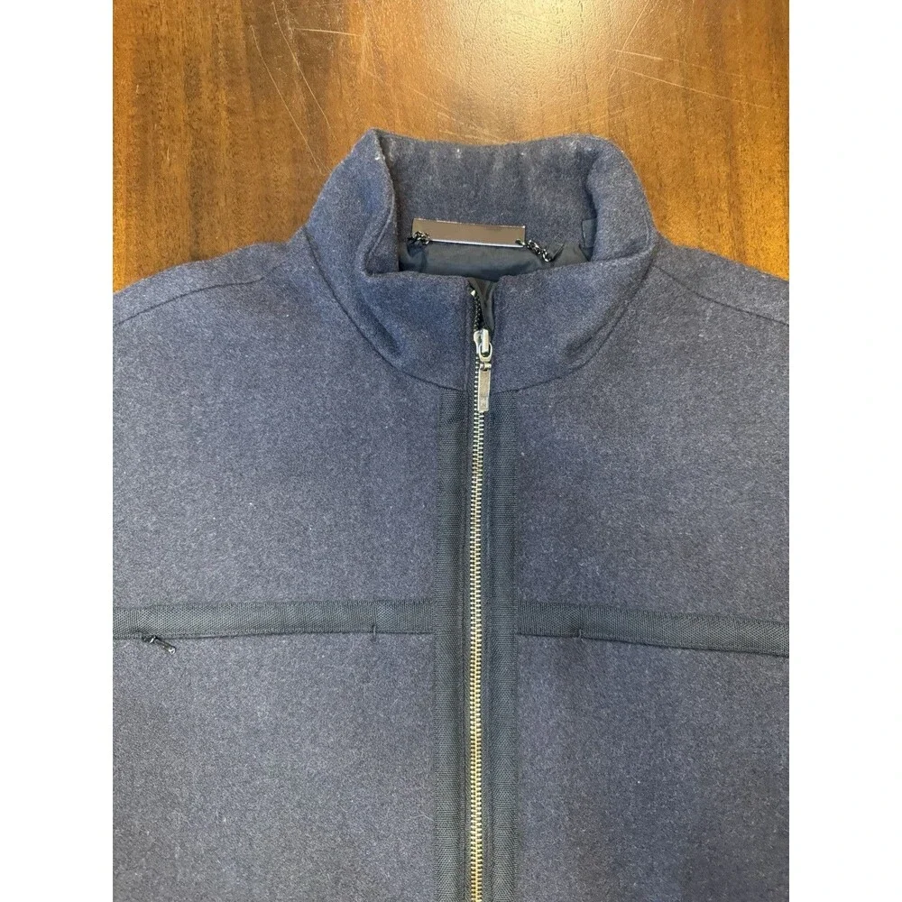 Vintage Nike Tiger Woods Wool Blend Gray Bomber Jacket Zip Up Mens M